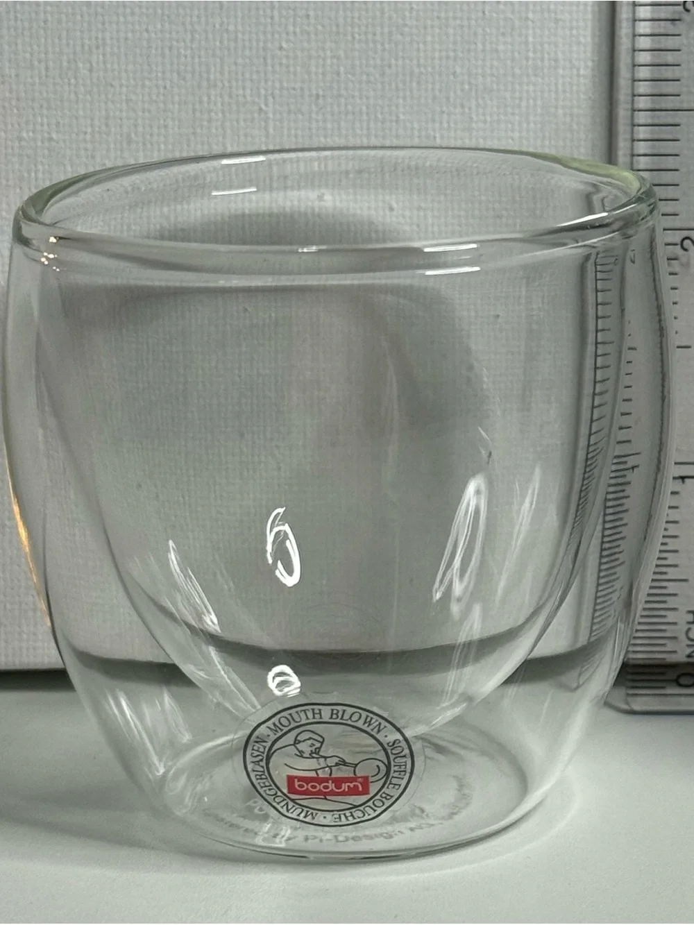 Bodum Clear Double-Wall Pavina Glasses with Espresso Visual